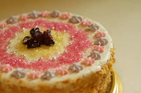 Handmade filbert cake Stock-Fotos