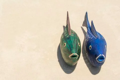 Handmade Fish statues Stock Photos