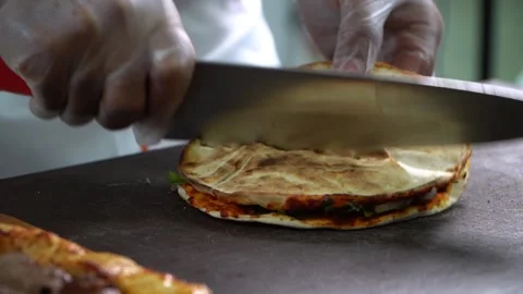 Handmade Flatbread Preparation Stock Footage 318310251