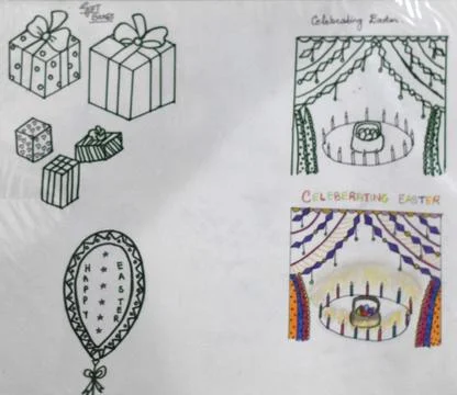 Handmade Gift Box, Event Design, Illustration Stock Photos