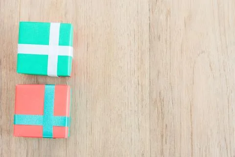 Handmade gift box Stock Photos