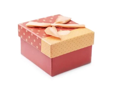 Handmade gift box Stock Photos