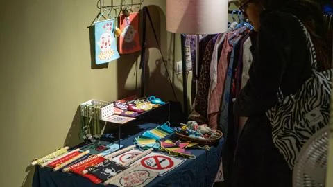 Handmade goods at the fair Stock Photos
