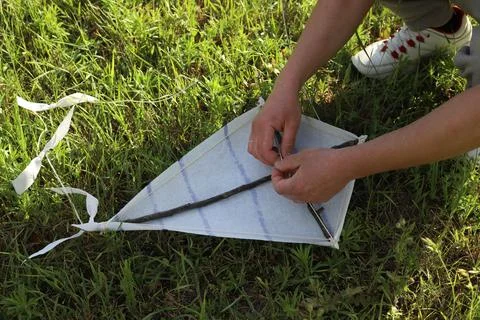 A handmade kite Stock Photos