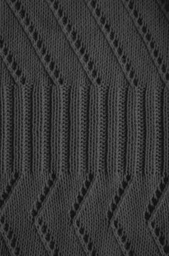 Handmade knit background with detail wool threads. Illustrazione stock