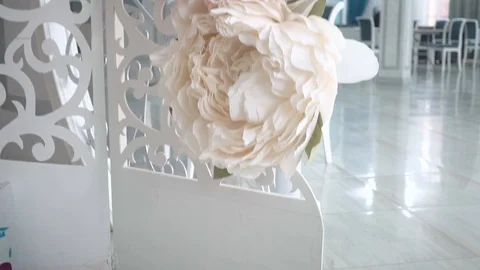 Handmade large flowers Stock Footage 99244042