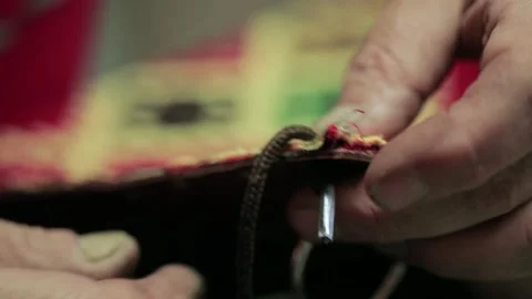 Handmade leather Stock-Footage 255152880