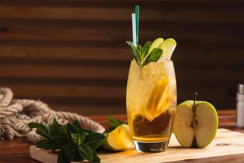 Handmade lemonade with ingredients Stock Photos