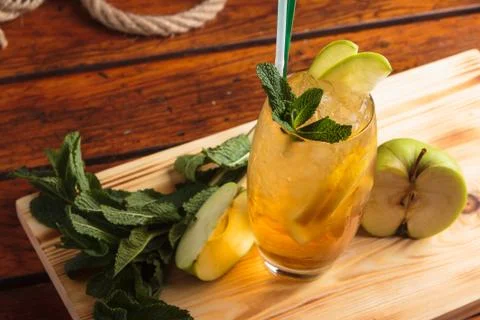 Handmade lemonade with ingredients Stock Photos