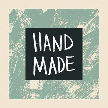 Handmade Lettering and Label Pattern Stock Illustration