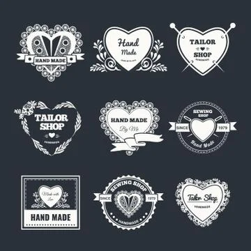 Handmade logo Illustrazione stock