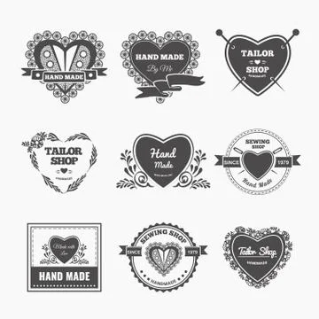 Handmade logo Stock Illustration
