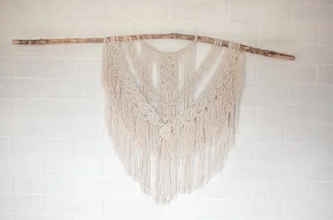Handmade macrame Stock Photos