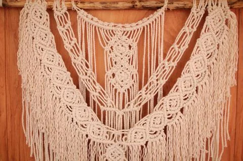 Handmade macrame Stock Photos