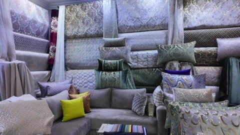 Handmade Moroccan Carpets at Souk El Had, Agadir, Morocco: 26-07-2024 Video stock 280828039