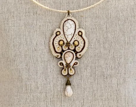 Handmade necklace Stock Photos