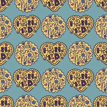 Handmade needlework craft seamless pattern sewing fashion tailoring tailor Illustrazione stock