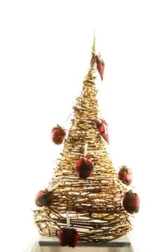 Handmade new year tree Stock Photos