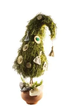Handmade new year tree Fotos de archivo