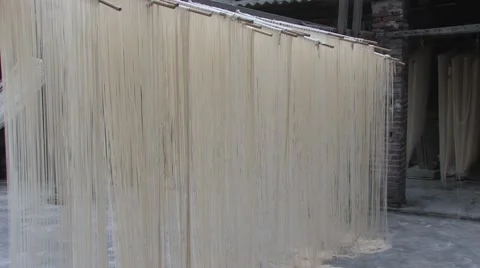 Handmade Noodles Stock Footage 42136824