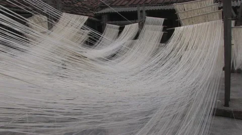 Handmade Noodles Vídeo Stock 42137049