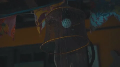 Handmade objects hanging Stock Footage 151913951