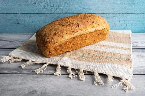 Handmade organic grain bread Foto stock