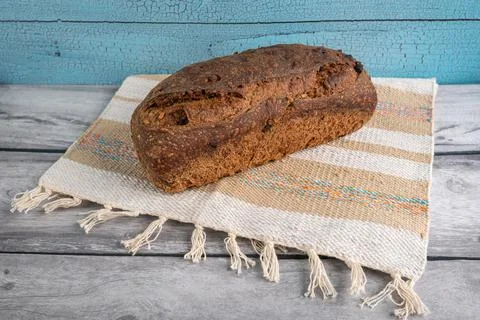 Handmade organic grain bread Foto stock