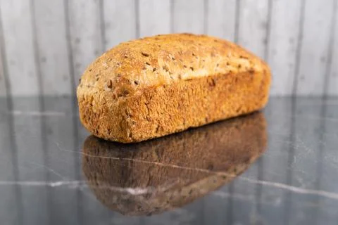 Handmade organic grain bread Stock Photos
