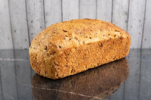 Handmade organic grain bread Foto stock