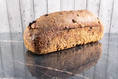 Handmade organic grain bread Stock Photos