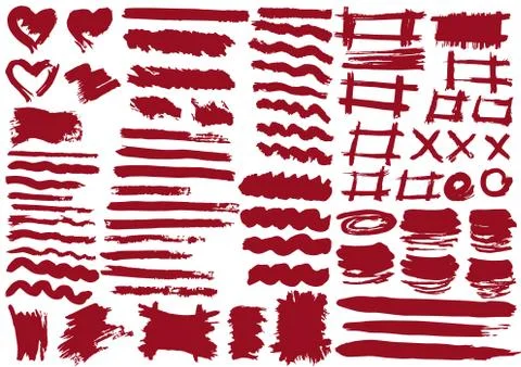Handmade. Original textures, hand draw. Brushes, frames イラスト素材