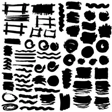Handmade. Original textures, hand draw. Brushes, frames Illustrazione stock