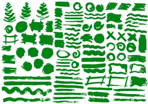 Handmade. Original textures, hand draw. Brushes, frames Illustrazione stock