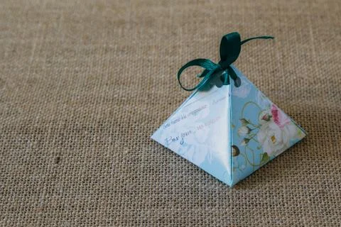 Handmade paper box Stock Photos