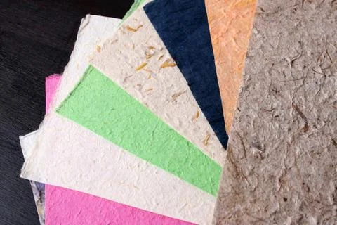 Handmade Paper Sheets Stock Photos