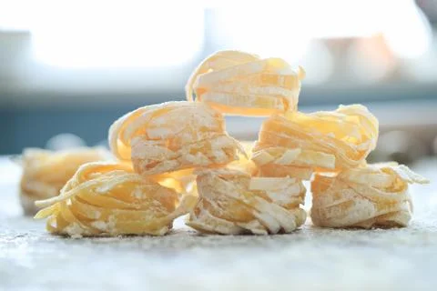 Handmade pasta Stock Photos