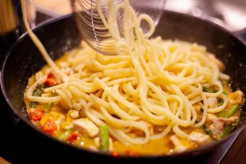 Handmade pasta Stock Photos