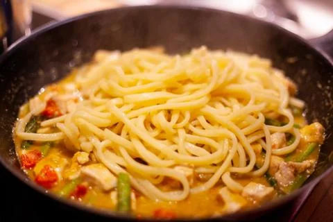 Handmade pasta Stock Photos