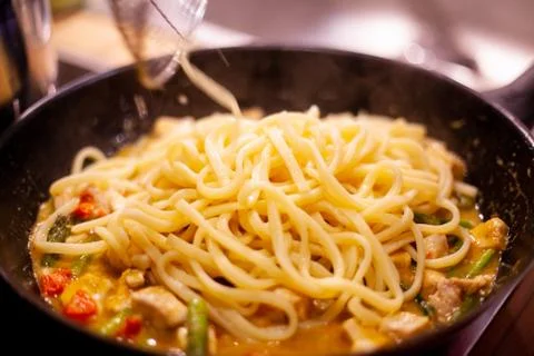 Handmade pasta Stock Photos