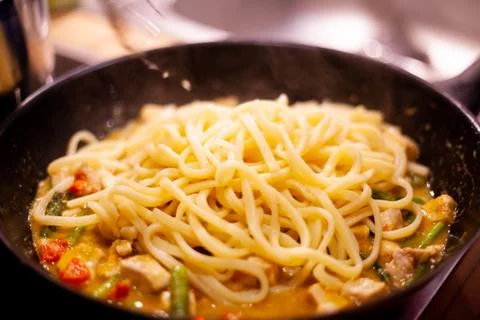 Handmade pasta Stock Photos