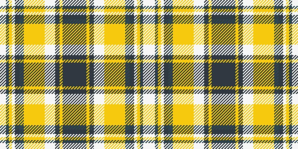 Handmade plaid tartan texture, string seamless pattern vector. Costume back.. Stock Illustration