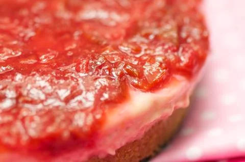Handmade pulm cake Stock Photos
