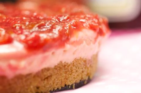 Handmade pulm cake Stock Photos