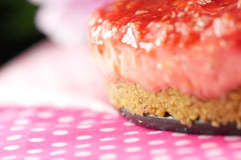Handmade pulm cake Stock Photos