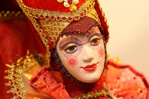 Handmade puppet - work of art Foto stock