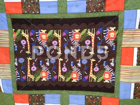 Handmade quilt Stock Photos