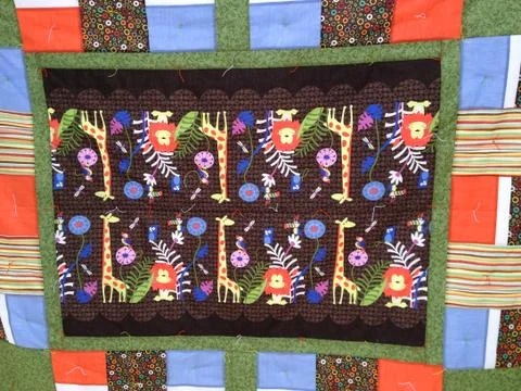 Handmade quilt Stock Photos