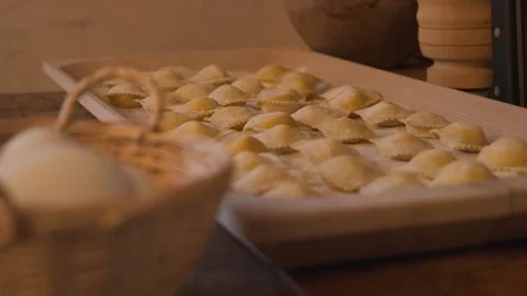 Handmade ravioli Stock Footage 232872823