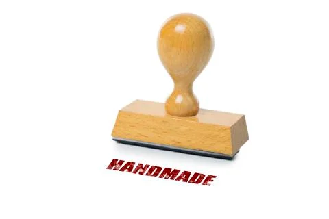 Handmade Rubber Stamp Stock Photos